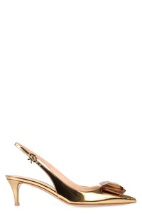 Jaipur leather pointy-toe slingback